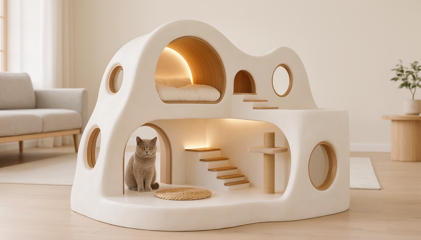 Cat villa comfort